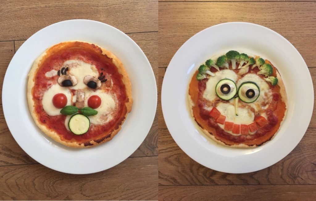 Funny Pizza Faces Cues Ed